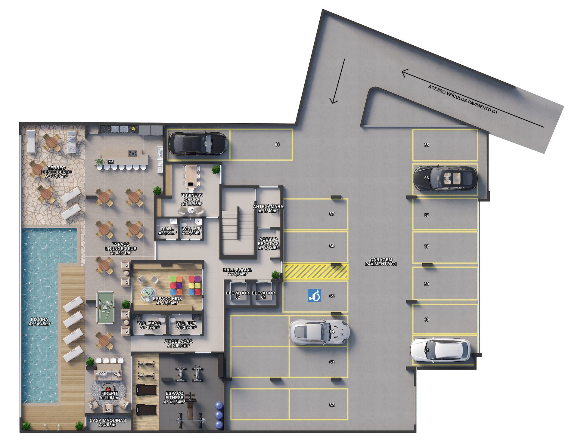 Principado — Planta G1 (Legenda)