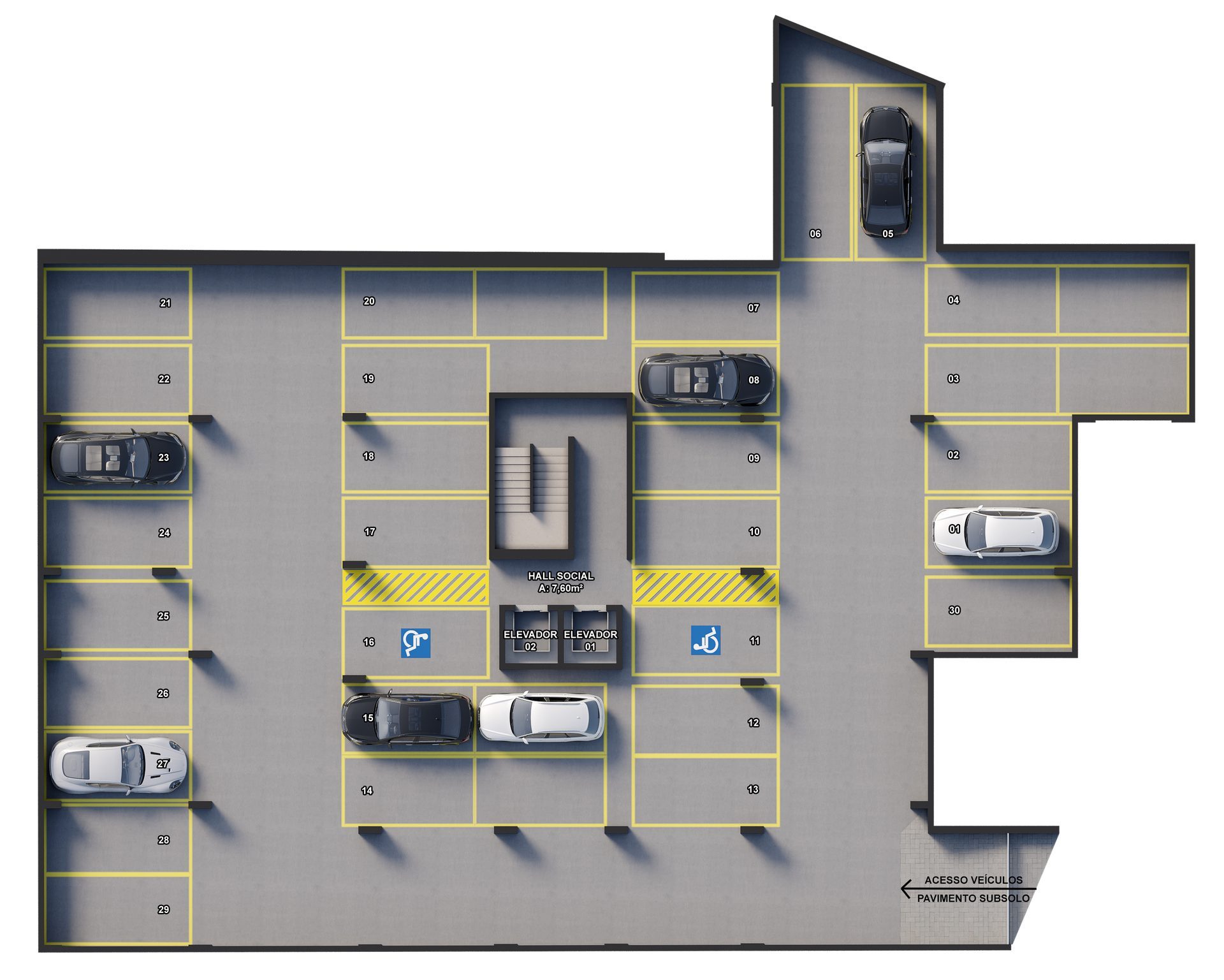 Principado — Planta Subsolo (Legenda)